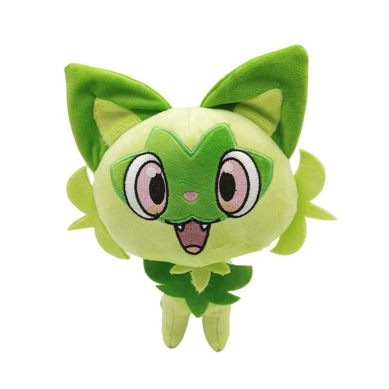 25cm Pokemon Arceus Plush Toy Cartoon Cute Hisuian Zorua White Fox Anime Sprigatito Fuecoco Quaxly Doll gift Home Decoration