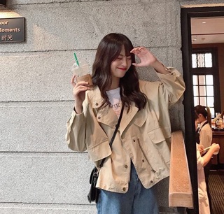 Áo khoác kaki style korea ( hình thật cuối cùng)