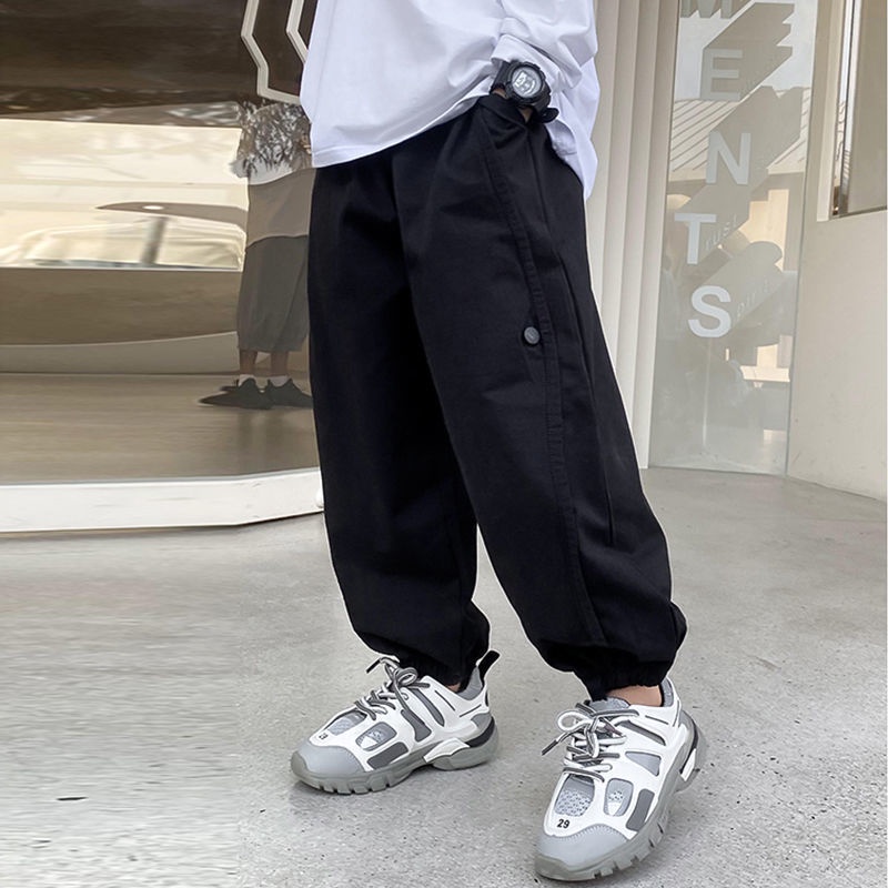 Quần Yếm Cotton Dáng Suông Năng Động Thời Trang Phong Cách Hàn Quốc Cho Bé Trai