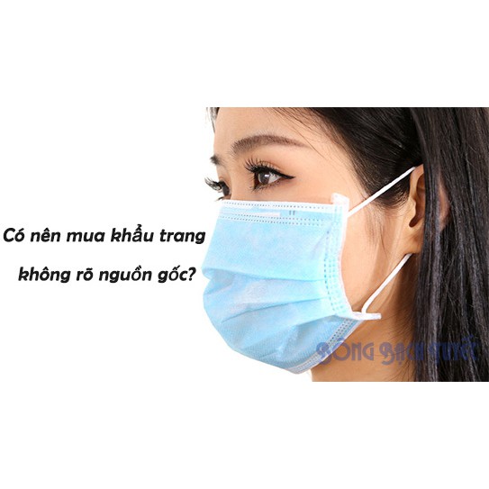 KHẨU TRANG XANH MERIDAY (Bông Bạch Tuyết)