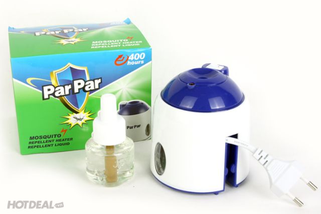Máy đuổi muỗi xông tinh dầu Parpar + Kèm 1 Tinh dầu