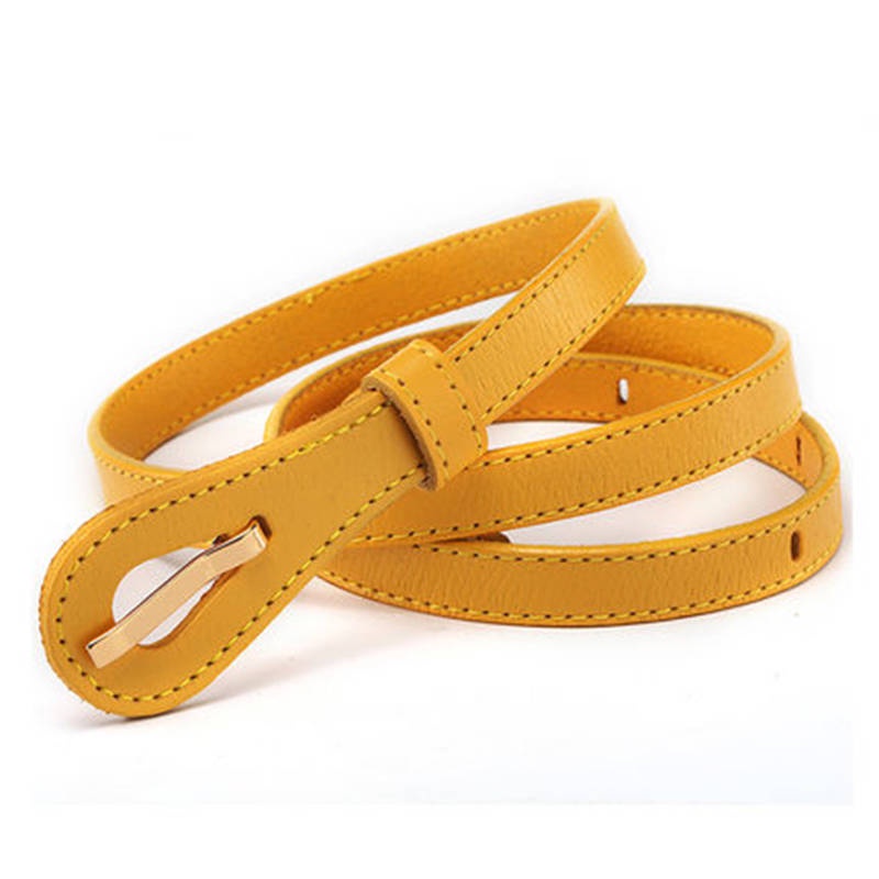 Còn Hàng cô. Cechplasia Ms. Thắt Lưng Da Mỏng Màu Xanh Lá Phong Cách Hàn Quốc Thời Trang Cho Nữ