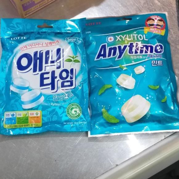 Kẹo Lotte Anytime Bạc Hà Gói 60g/92g