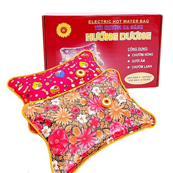 Túi trườm nóng lạnh đa năng cao cấp Bảo hành 12 tháng, túi chườm nóng sạc điện tự ngắt tiện lợi