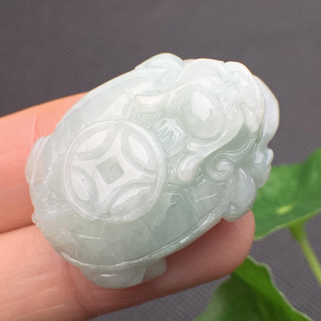 Bách thọ quy long phong thủy ngọc cẩm thạch/Ngọc phỉ thúy tự nhiên