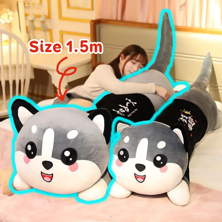 Mèo Bông Husky Siêu To Khổng Lồ, Siêu Dễ Thương Gấu Bông Dễ Thương Babi Mama G32