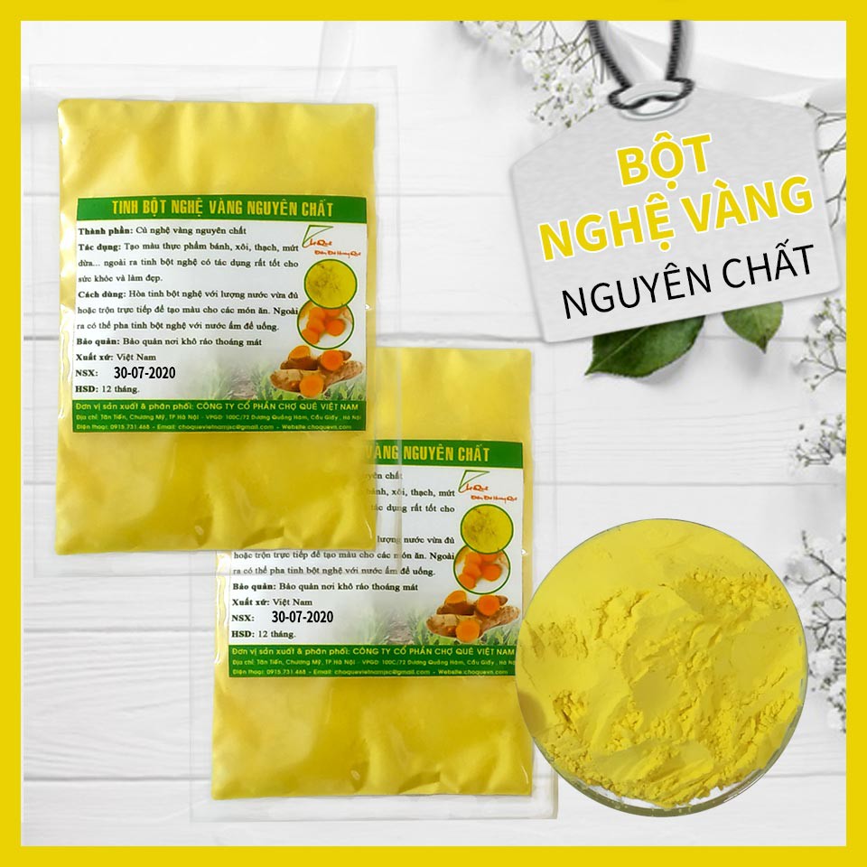 Tinh Bột Nghệ Vàng Gói 50g Chợ Quê