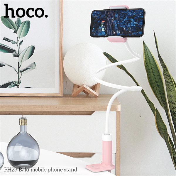 Giá đỡ điện thoại kẹp cạnh bàn thân dẻo tùy chỉnh được 70cm Hoco Ph23