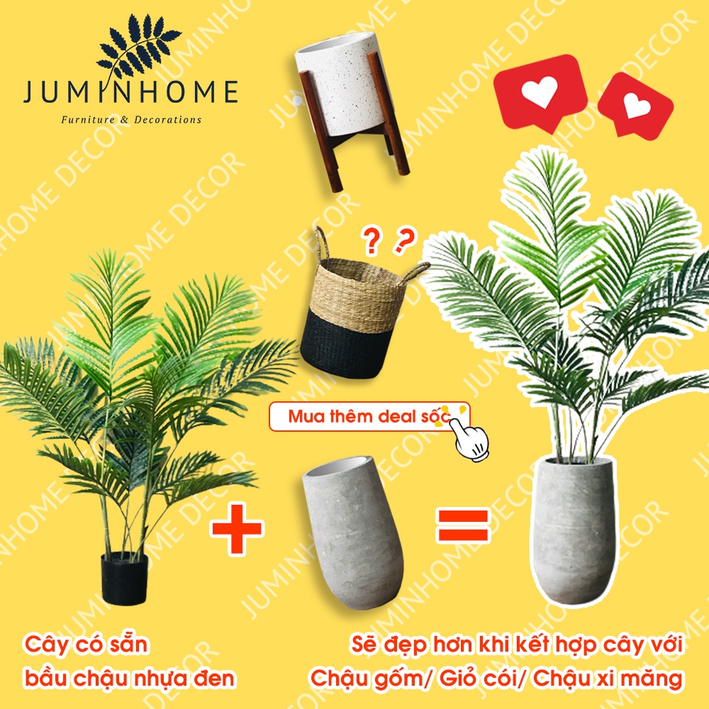 Cây giả, Cây dừa giả - Cây giả decor trang trí nhà cửa nội thất phòng khách phòng ngủ