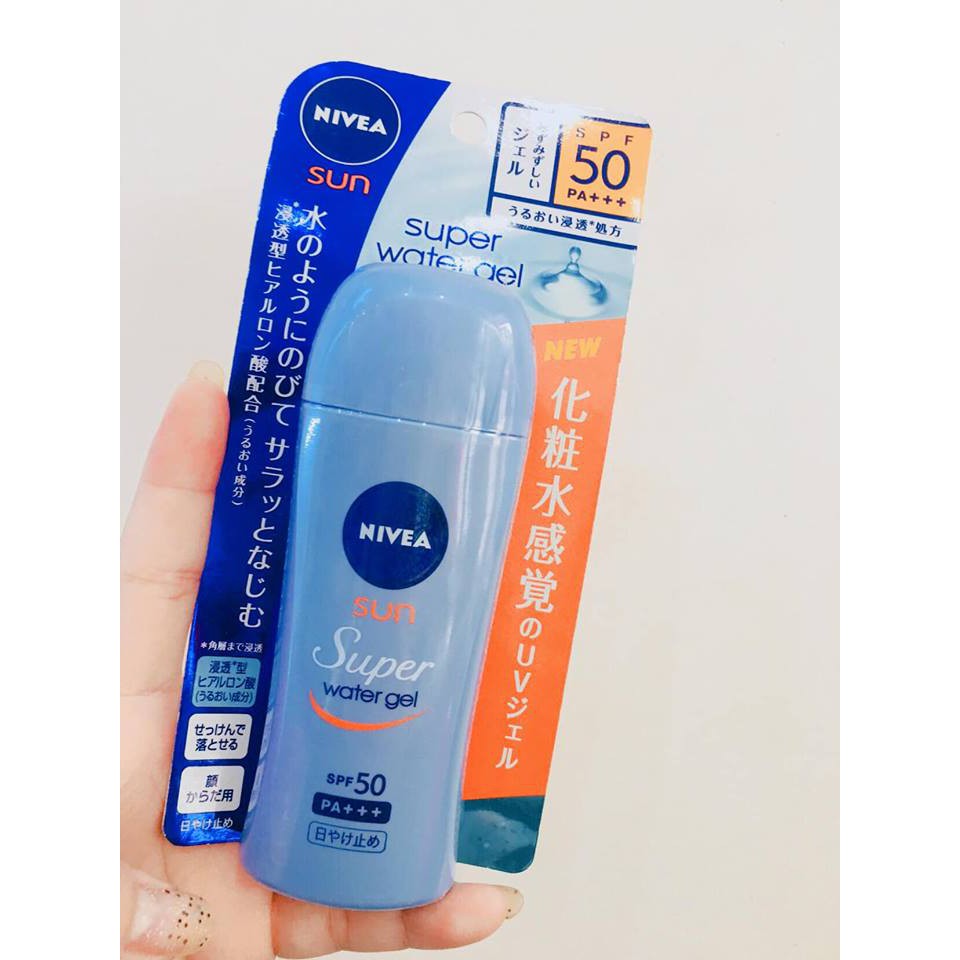 Kem chống nắng Nivea Sun SUPER Water Gel SPF50+++ PA 80g