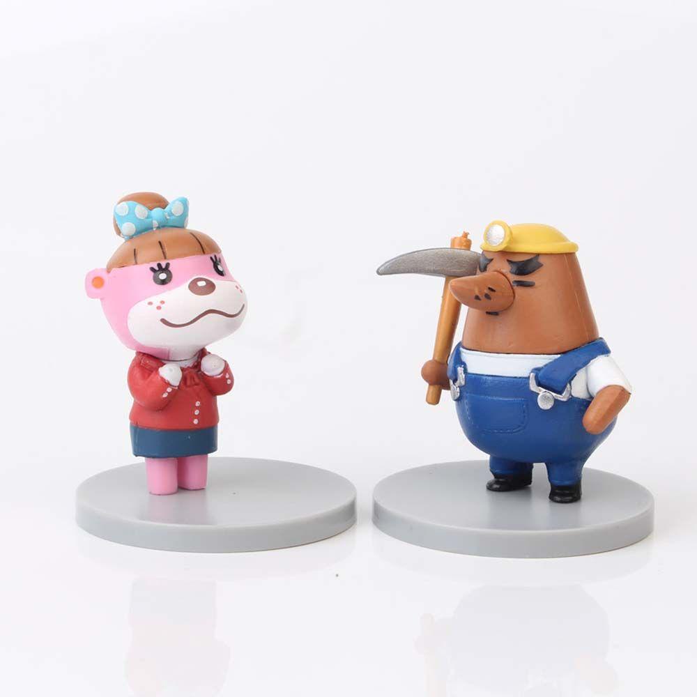 Bộ 8 Mô Hình Đồ Chơi Nhân Vật Tom Nook Isabelle K.K REBUY1