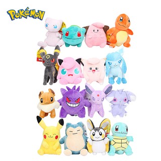 Đồ chơi nhồi bông Pokemon 18cm 17 phong cách Pikachu eevee Jigglypuff Jirachi Clefairy Charizard Búp bê nhồi bông mềm mại