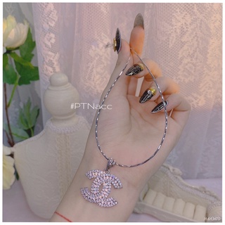 ᴾᵀᴺᵃᶜᶜ Kiềng dẻo bạch kim phối mặt cha-neo