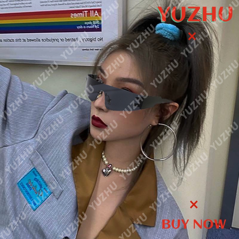 Kính Mát Thể Thao Unisex Không Viền Nhiều Màu Sắc Phong Cách Punk Cổ Điển Thời Trang