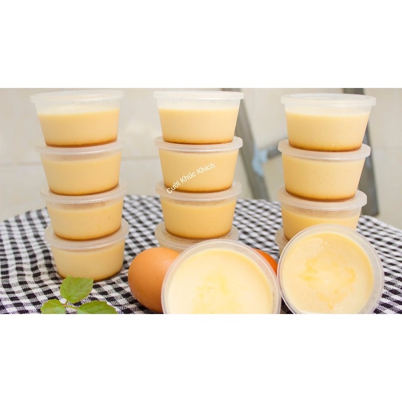 Cốc nhựa đựng caramen, flan, sữa chua (50 cốc)