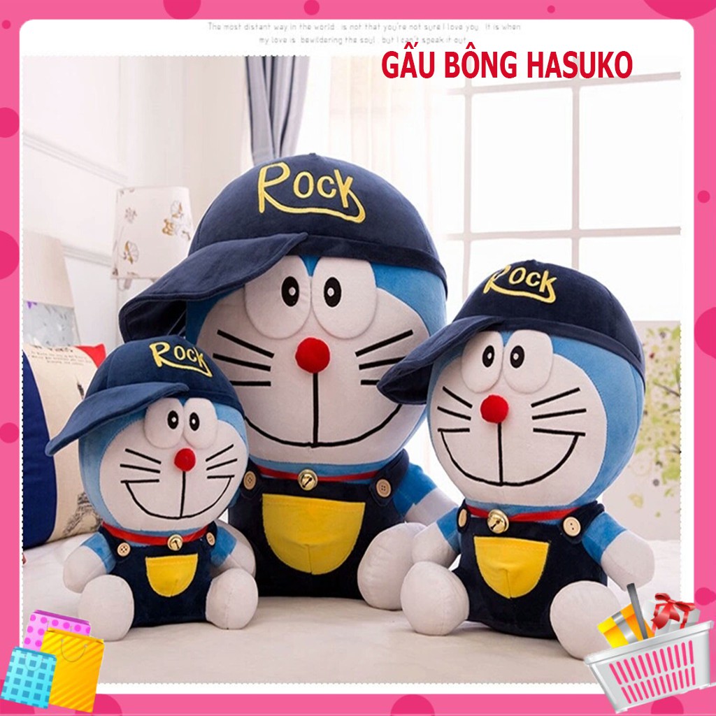 Thú nhồi bông, gấu bông Doremon Rock đáng yêu(không có chuông đeo cổ)