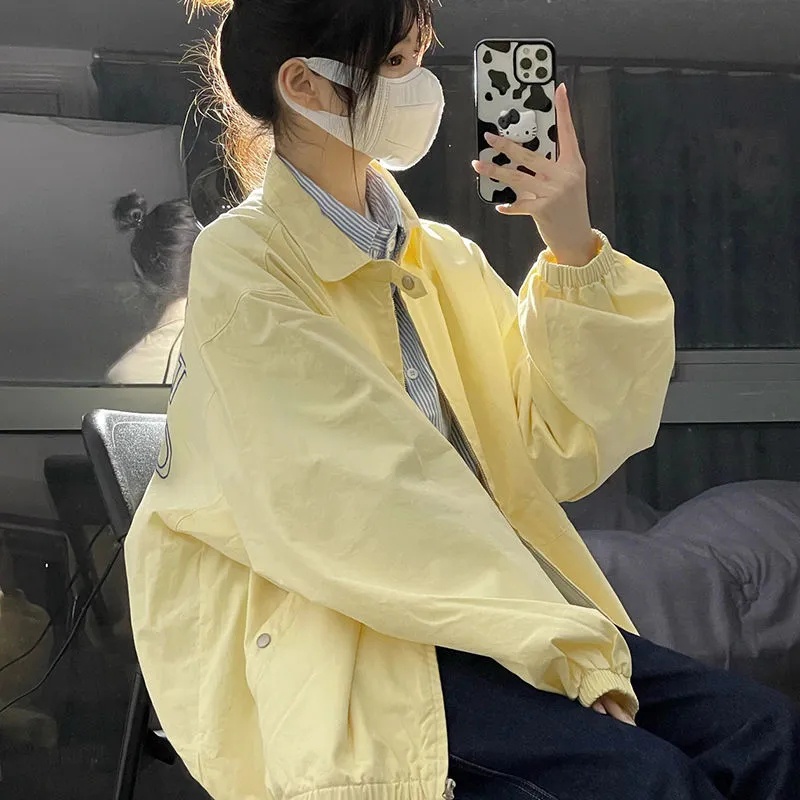 Áo Khoác cardigan Chống Nắng Dáng Rộng Có Khóa Kéo Phong Cách Hàn Quốc Thời Trang Mùa Hè Cho Nữ