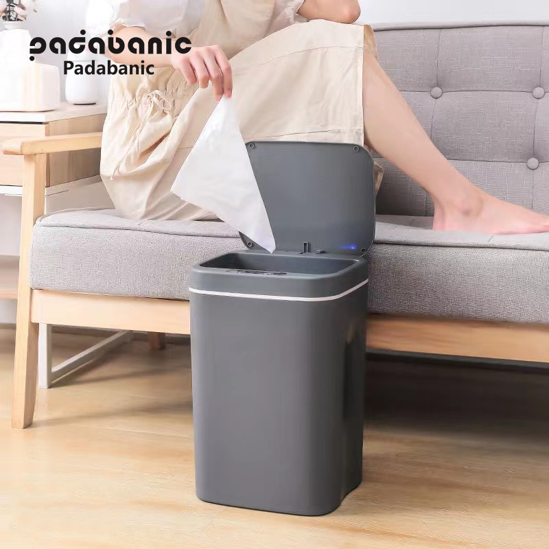 Thùng rác thông minh Padabanic 16L , 14L cảm ứng tự động đóng mở tiện lợi sang trọng , hợp vệ sinh