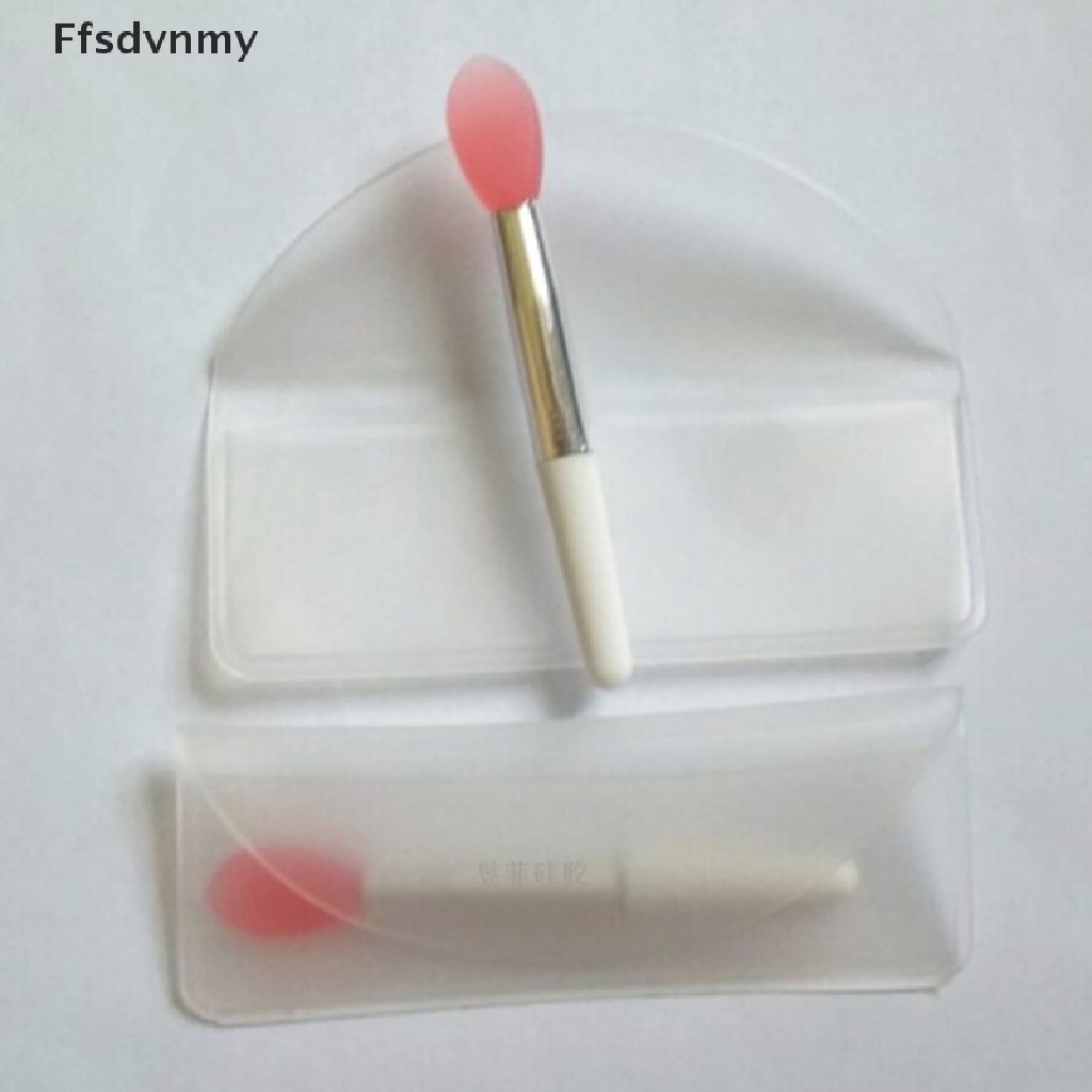 (Hàng Mới Về) Cọ silicone 2 Đầu Dùng Cho Son Môi / Mặt Nạ Môi Màu Hồng
