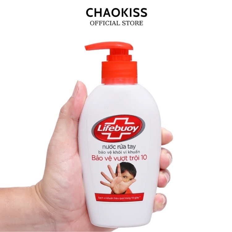 Nước rửa tay Lifebuoy bảo vệ khỏi vi khuẩn vượt trội túi 450gr