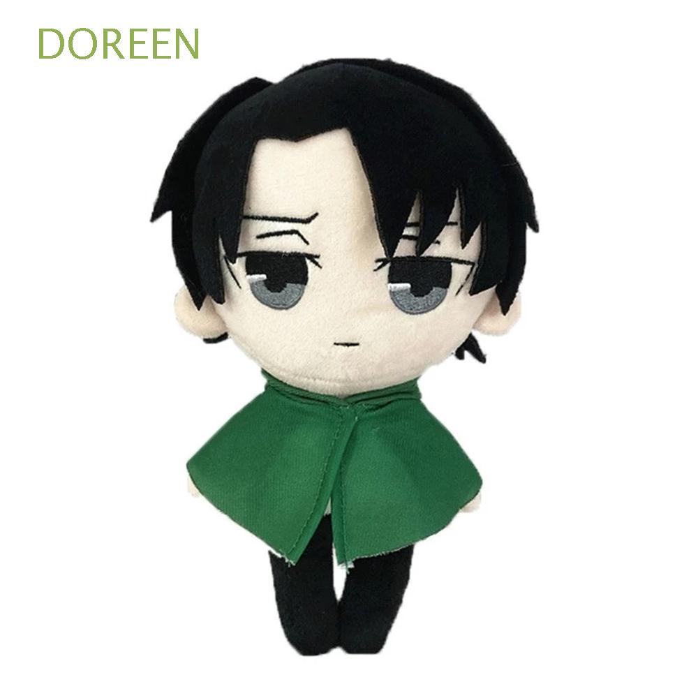 DOREEN Kids Gift Attack on Titan Plush Doll Special Levi Ackerman Anime Attack on Titan Cute Anime Dolls Stuffed Pillow Plushed Doll 20cm Action Figures