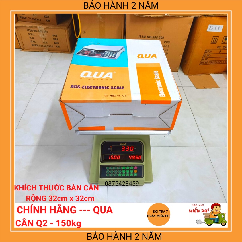 cân điện tử tính tiền Q2-150kg dạng đồng hồ ( bảo hành 24 tháng )