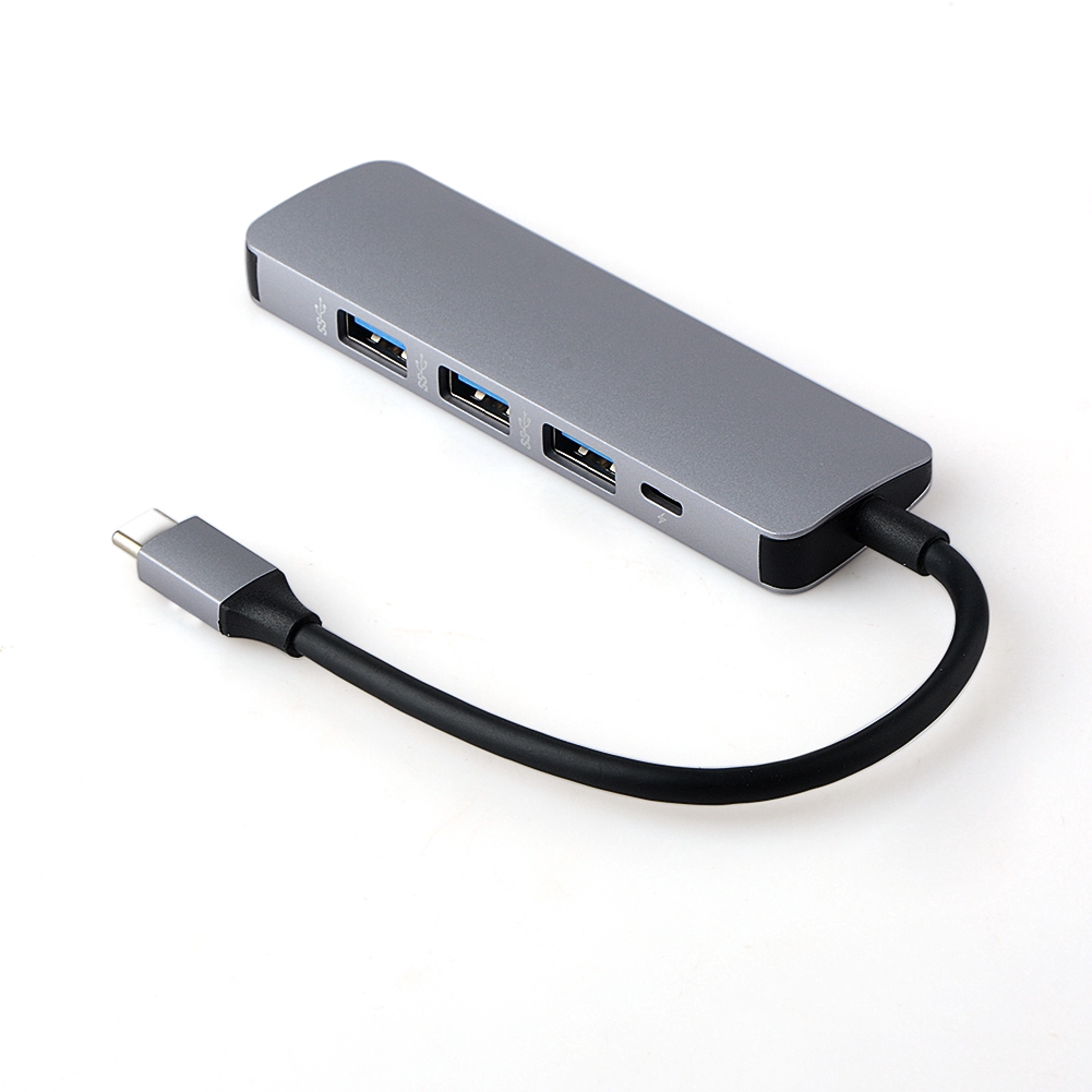 Đầu Chia Micro Usb Type C 5 Trong 1 Tiện Dụng Chất Lượng Cao Cho Máy Tính Xách Tay