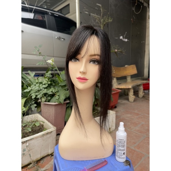Phủ hói siêu da 3D kích thước da đầu full tóc thật