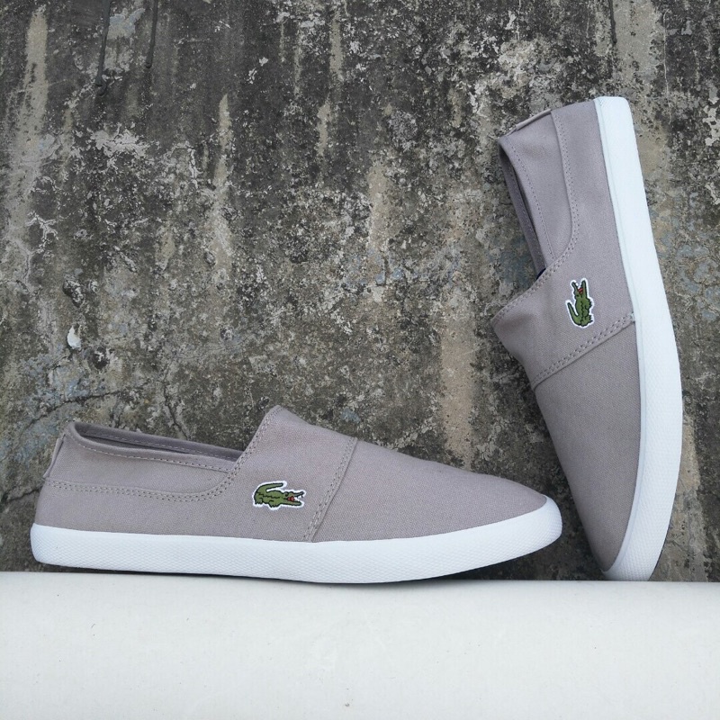 Giày lười vải nam đế cao su nhẹ dáng ôm lacoste