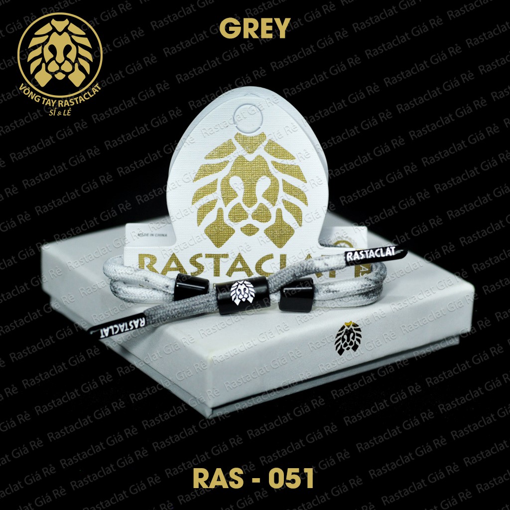 Vòng tay Ras Grey [Tặng Box Tag][Clip Thật]