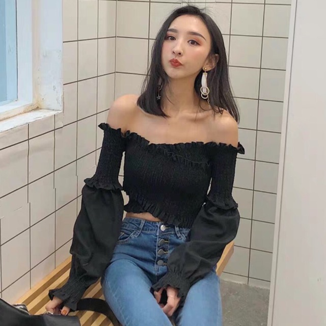 Áo kiểu trễ vai