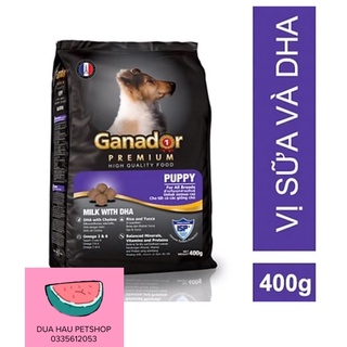 Thức ăn hạt cho chó nhỏ combo 5 - 10 gói ganador 400g - dưa hấu petshop