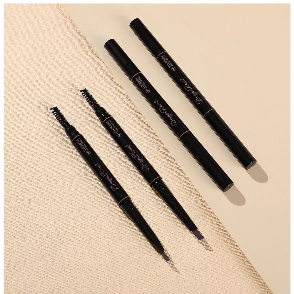 Bút Kẻ Lông Mày 4 Màu Tự Nhiên Có Cọ Trang Điểm Lông Mày Cho Nữ