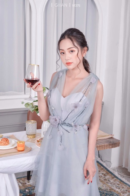 Đầm dự tiệc xếp tầng kết cườm sang trọng TRIPBLR T DRESS - size M/L ( kèm ảnh/video thật) MS137V