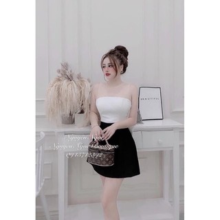 Áo kiểu nơ lưng croptop