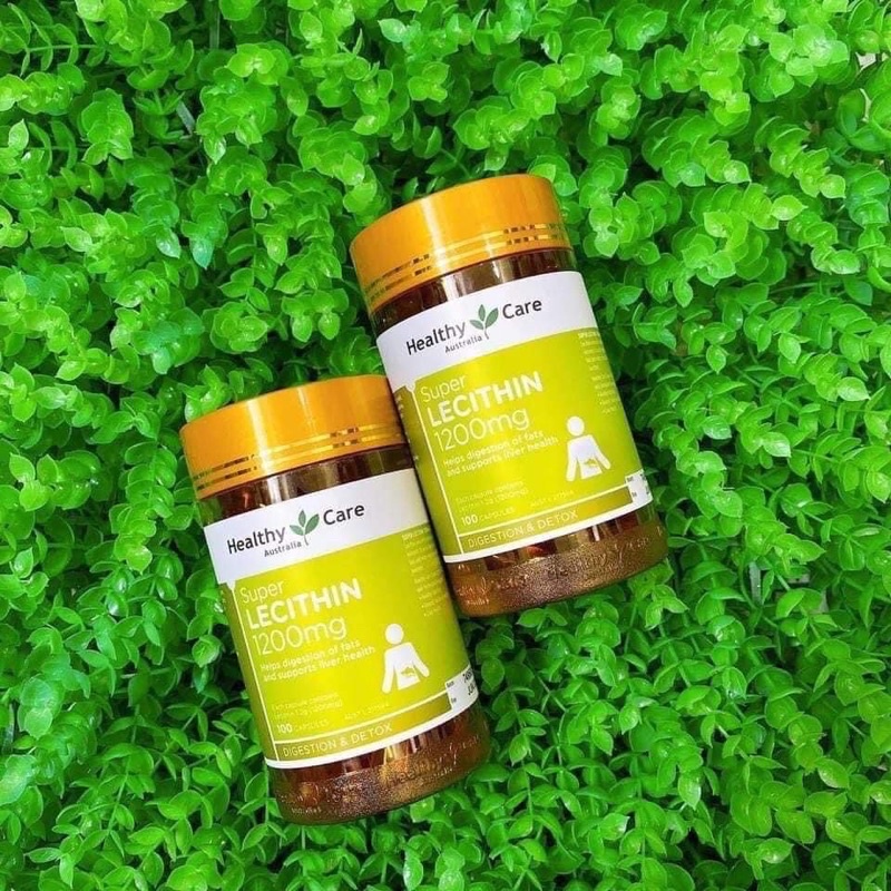 Mầm Đậu Nành Healthy Care Super Lecithin 1200mg Lọ 100 Viên Của Úc Healthy Care