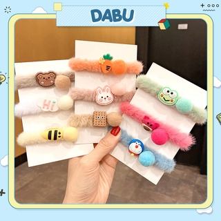 Dây cột tóc DABU 5 hình siêu dễ thương lông mịn