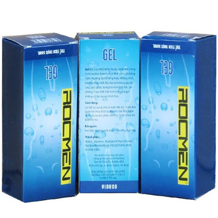 Gel bôi trơn ROCMEN, gel bôi trơn gốc nước tăng khoái cảm, 1 tuýp 50ml - Exper Store