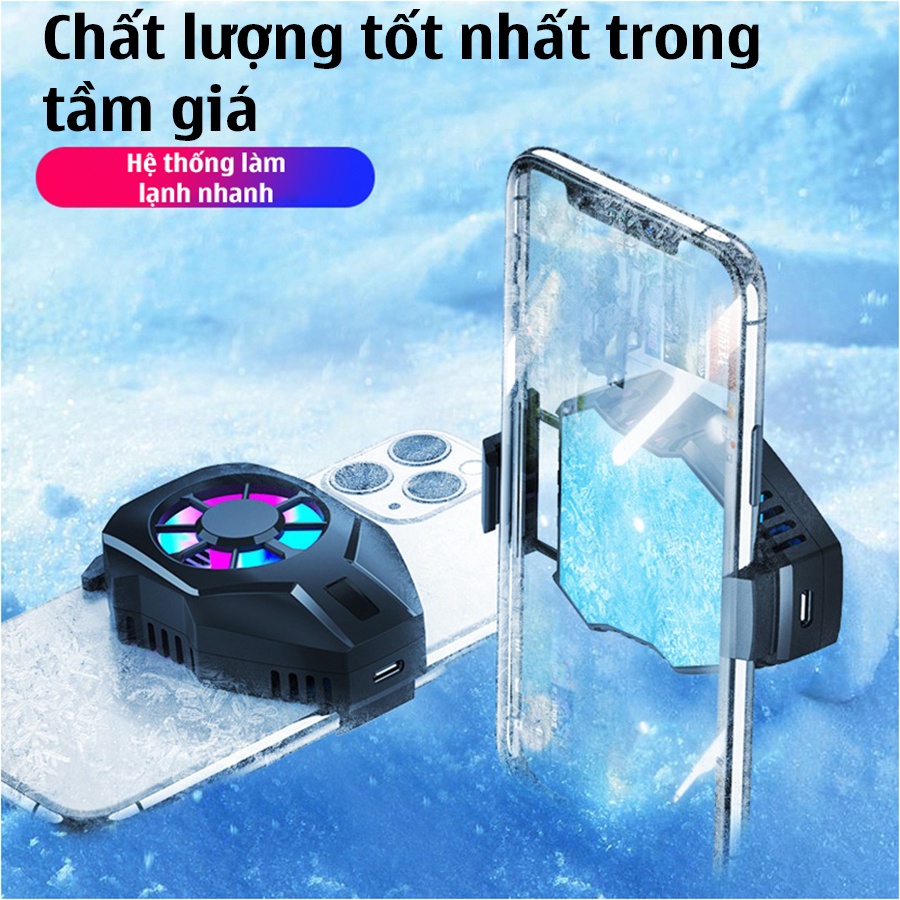 [Mã ELHA22 giảm 5% đơn 300K] Quạt tản nhiệt điện thoại sò lạnh L01 chơi game cao cấp - Bảo hành 6 tháng