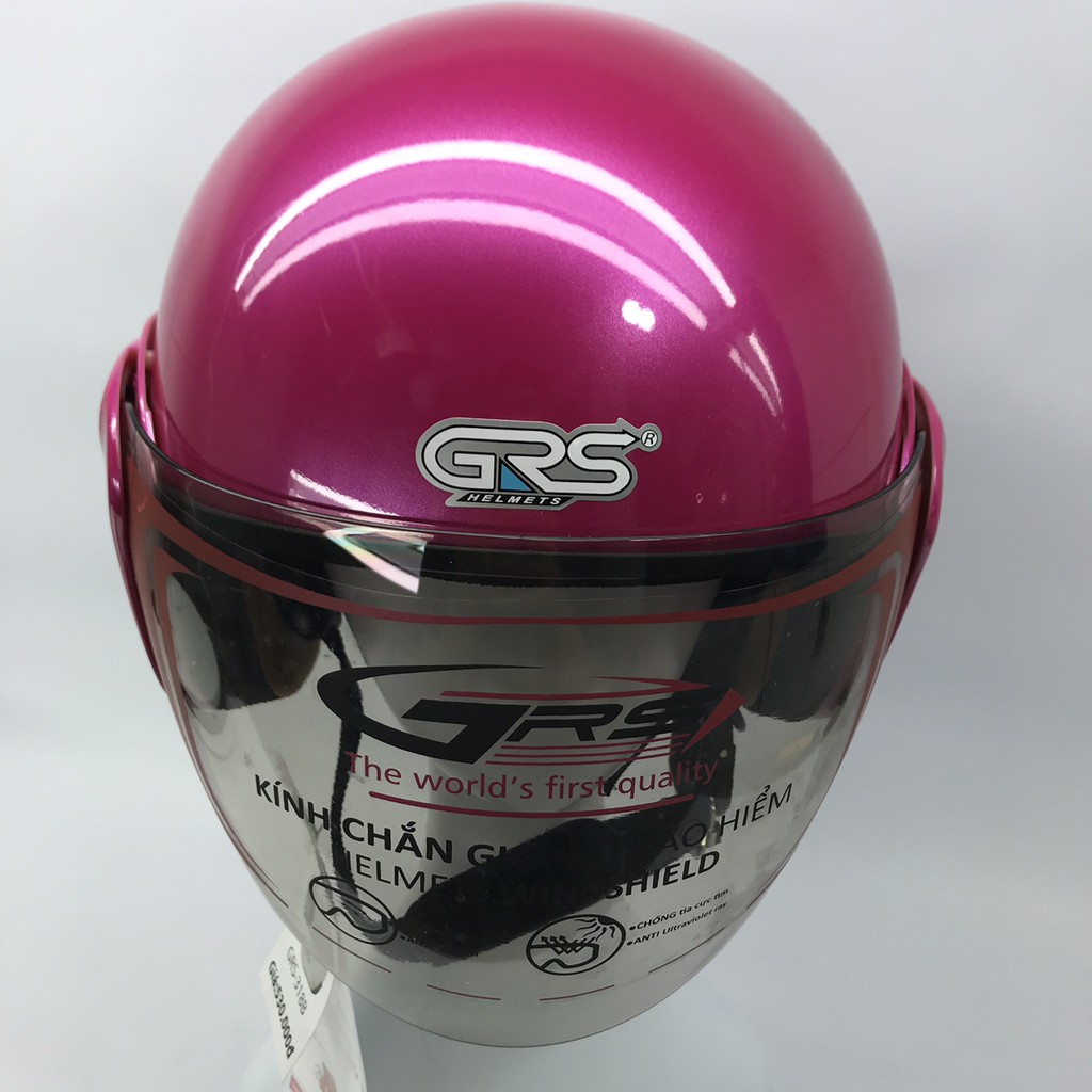 Mũ bảo hiểm GRS A318k (hồng đậm bóng)