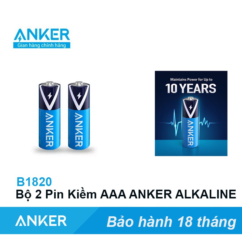 Pin  AAA ANKER B1820 Alkaline thay Pin Điều Khiển Đồ chơi Chuột Bluetooth Bàn Phím Điều Hoà Đồng Hồ Chính hãng