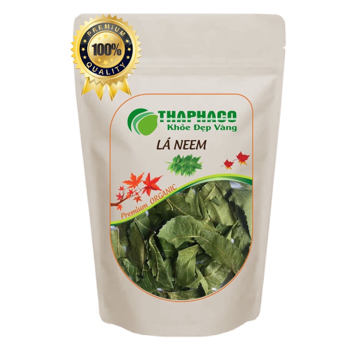 Lá Neem Khô Nguyên Chất - Túi Zip 100gram - Hàng Loại 1 - THAPHACO