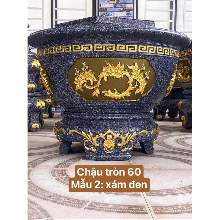 Khuôn đúc chậu chậu tròn 60 và chân đôn