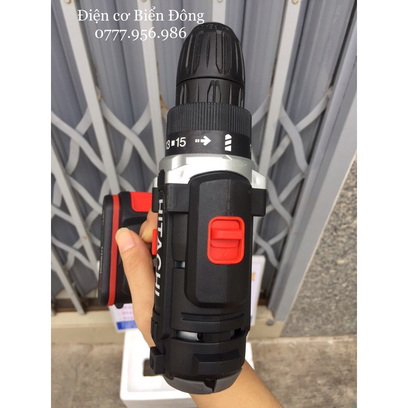 Máy khoan pin 🌈 FREESHIP🌈 Tặng đầy đủ phụ kiện Máy khoan pin Bêtông cầm tay HITACHI 26V Thái Lan