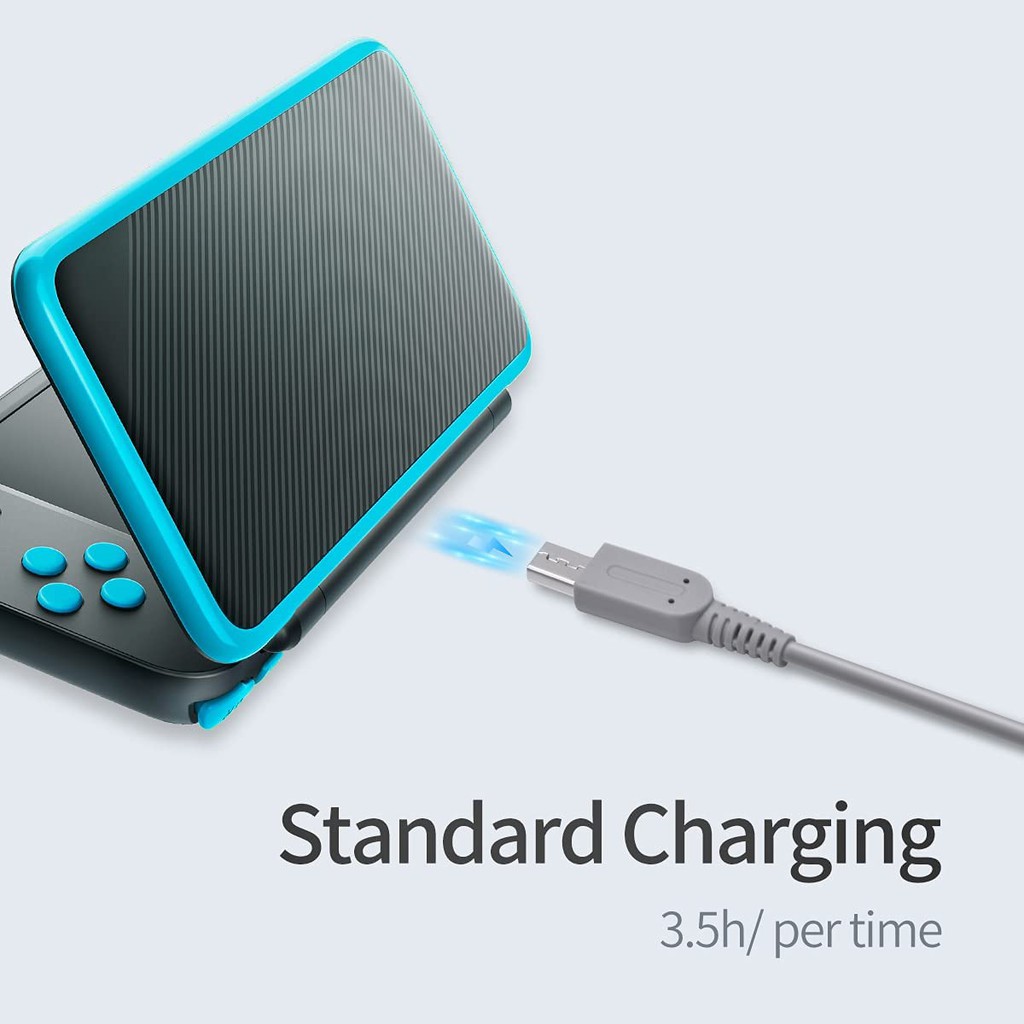 Bộ nguồn AC thay thế cho Nintendo 3DS/3DS XL/2DS/2DS XL/DSi/DSi XL kèm dây cáp