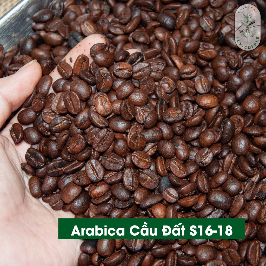 Cà phê Arabica Cầu Đất 100% nguyên chất Fly Coffee - Cà phê rang xay công thức người Hoa gia truyền