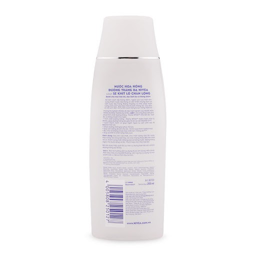 Nước hoa hồng NIVEA Extra White dưỡng trắng da & se khít lỗ chân lông (200ml)