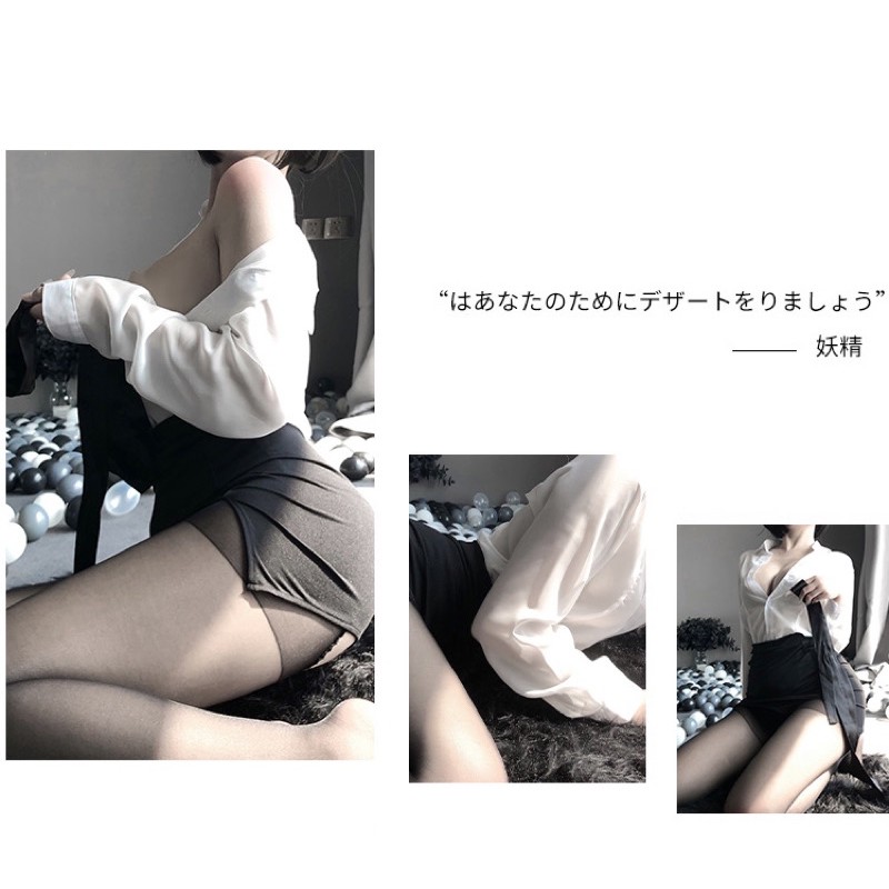 LL1042 Đồ Hoá Trang Nàng Thư Ký Gợi Cảm &lt;kèm cà vạt&gt;  Sexy