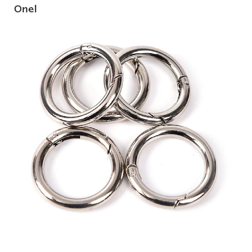 Set 5 móc khóa tròn bằng kim loại 35mm | BigBuy360 - bigbuy360.vn