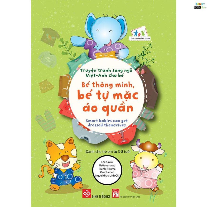 SÁCH - Combo - Truyện tranh song ngữ Việt-Anh cho bé (12 tập)